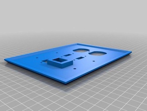 wally plate power usb data keystone household customized 3d print model - Mito3D