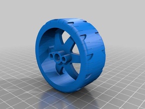 knex concave wheel replacement parts 3d print model - Mito3D