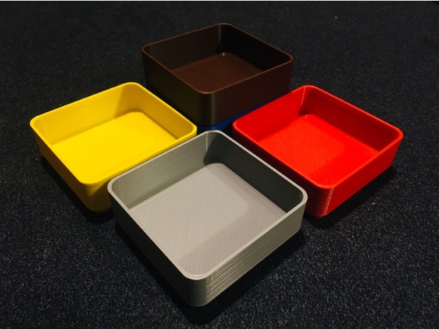 token box tray 75x75 games boardgame tabletop 3D print model - Mito3D