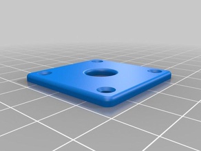 gibson les paul jack plate replacement music guitar makgibeer parts 3d print model - Mito3D