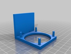 50mm fan-mount 90&deg angle other 3d print model - Mito3D