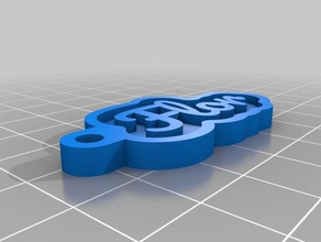 flor Anahtarlık özelleştirilmiş 3d print model - Mito3D