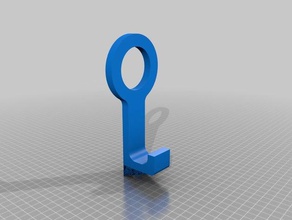 doorknob thing hanger household bathroom 3d print model - Mito3D