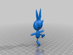 scorch bunny 3d printing pokemon toy scorchbunny 3d print model - Mito3D