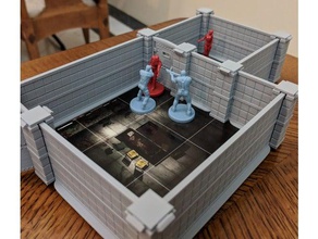 til+ Fliesen Wände öffnen der Tür resident evil 2 - Spielzeug Spiel Zubehör 3d print model - Mito3D