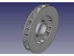 horizontal fan replacement parts cooling fans 3d print model - Mito3D