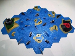 dragon unicorn game games boardgame dice hexagon 3d print model - Mito3D