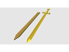 alices fragrantolivesword v2 Modelle alicization sao sword art online 3d print model - Mito3D