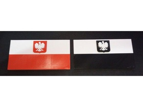 bandera polacapoland bayrak modelleri grom 3d print model - Mito3D