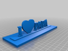 l'amour pap&agrave 3d l'impression 3d print model - Mito3D