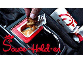 chick-fil-a sauce holder toyota tacoma gadgets cupholder nsfw uncle jessy 3d print model - Mito3D