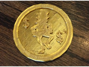 leprechaun gold coin toys games saint patrick 3d print model - Mito3D