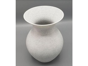 glatte vase Dekor flower 3d print model - Mito3D