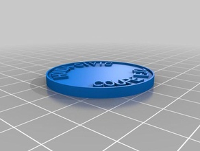 honda coupe moneda chip las monedas insignias personalizado 3d print model - Mito3D