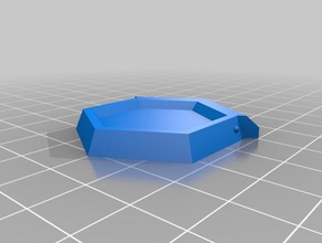 deslizamento superior hexágono caixas de snap fechou a tampa organização recipiente apresentação topo 3d print model - Mito3D