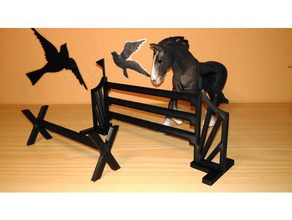 obstáculos schleich cavalos playsets saltar 3d print model - Mito3D