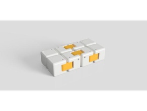 fidget cube simple connector desing mechanical toys 3d print model - Mito3D
