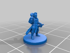 halfling bard miniature toy game accessories 3dprintable dungeons dragons tabletop 3d print model - Mito3D