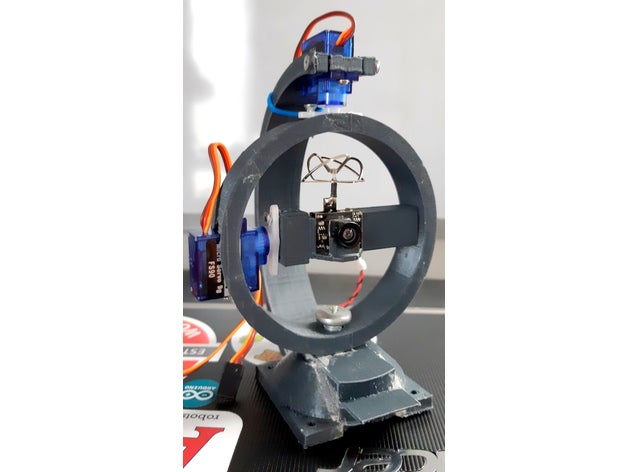 2-Achsen gimbal Kamera 3d-drucken Kamera-Halterung fpv Halterung 3D print model - Mito3D