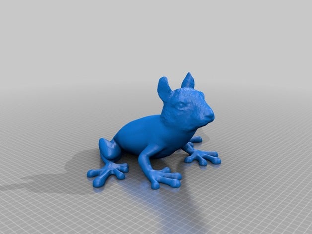 frog squirrel art hybrid meshmixer 3D print model - Mito3D