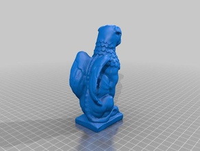pug griffin art híbridos meshmixer 3d print model - Mito3D