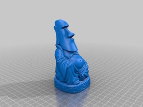 moai de buda las esculturas pop-buda 3d print model - Mito3D