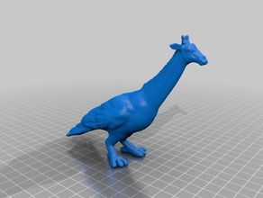 zürafa karga sanat melez meshmixer 3d print model - Mito3D