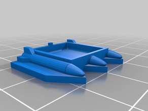 torpedo vassoio 12mm morire i veicoli battlefleet gothic bfg 3d print model - Mito3D