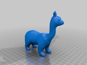 llama kutup ayısı sanat melez meshmixer 3d print model - Mito3D