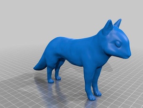 sincap tilki squix sanat melez meshmixer 3d print model - Mito3D
