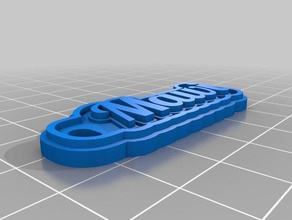mawi keychains customized 3d print model - Mito3D