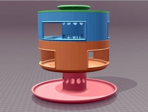 cat feeder puzzle pets bowl bowls cats 3d print model - Mito3D