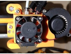 e10 e12 hotend shroud 50mm radialfan part cooling 3d printer parts blower fan 3d print model - Mito3D
