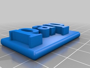 pap isim etiketi 3d baskı 3d print model - Mito3D