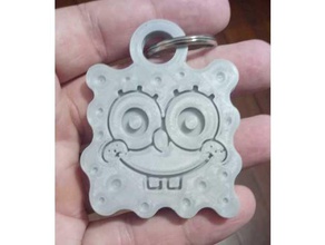 sponge bob keychain keychains spongebob 3d print model - Mito3D