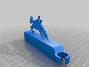 ender 3 logo snap filament guide arm 3d printer parts creality dragon 3d print model - Mito3D