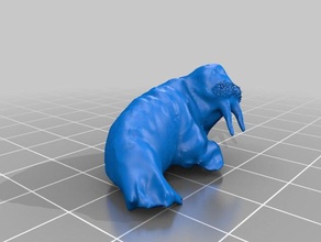 walrus sanat sevimli morslar 3d print model - Mito3D
