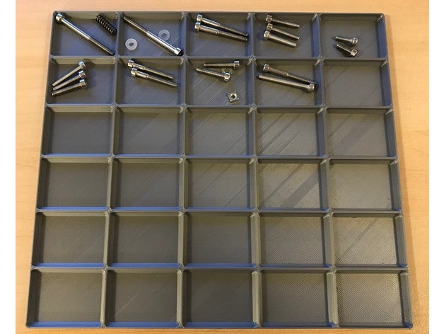 paramétricos de peças pequenas bandeja do organizer desmontagem diy organização parte da 3D print model - Mito3D