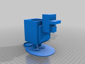 minecraft tavuk çiftlik 3d baskı 3d print model - Mito3D