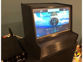 volumio jukebox lcd touchscreen pi-cad, pro o áudio audiófilo em casa openscad raspberry pi caso 3d print model - Mito3D
