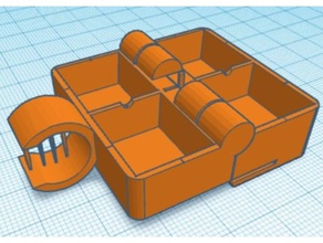4 suluboya mini kutu klibi deneysel sanat araçlar boya kutusu palet pan 3d print model - Mito3D
