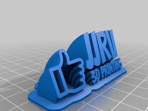 jjrv plate office customized 3d print model - Mito3D