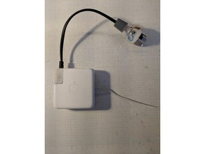 macbook charger iec320 c7 adapter computer 3d print model - Mito3D