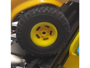 wpl slot mag 6 lug rc vehicles customized wheel b-1 c14 c24 crawler 3d print model - Mito3D