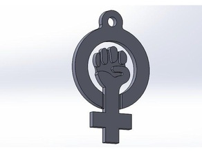 Anahtarlık feminist 3d print model - Mito3D