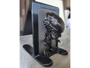 alien phone holder mobile smartphone support 3d print model - Mito3D