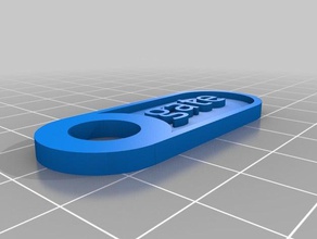 mon personnalisés personnalisation de l'étiquette étiquette prix fob trousseau id marqueur la plaque pièces 3d print model - Mito3D