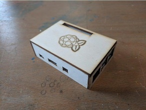 raspbery pi 3 b+ case 2d art lasercut raspberry 3d print model - Mito3D
