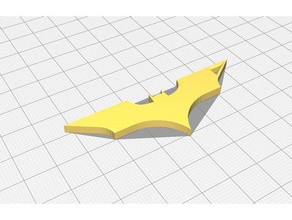 batman keychaine nós, como o 3d os acessórios logotipo do símbolo catia catiav5 3d print model - Mito3D