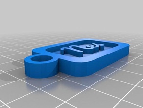 il mio personalizzati e personalizzabili nome del tag portachiavi 3d print model - Mito3D